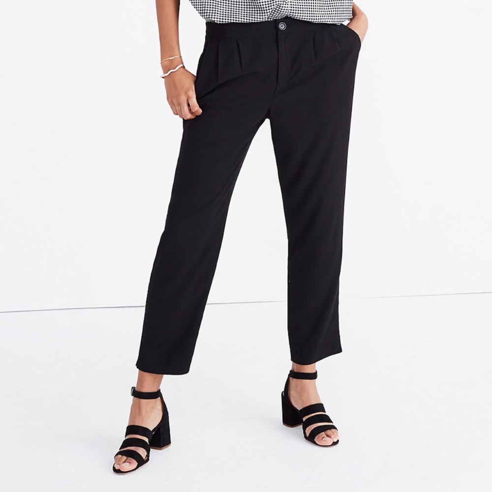 Madewell track trousers in black